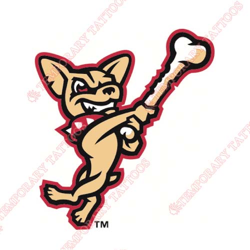 El Paso Chihuahuas Customize Temporary Tattoos Stickers NO.8154